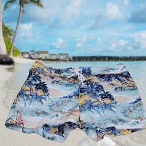 B.U.M. Equipment Vintage Jr. Girl's Tropical Theme Shorts